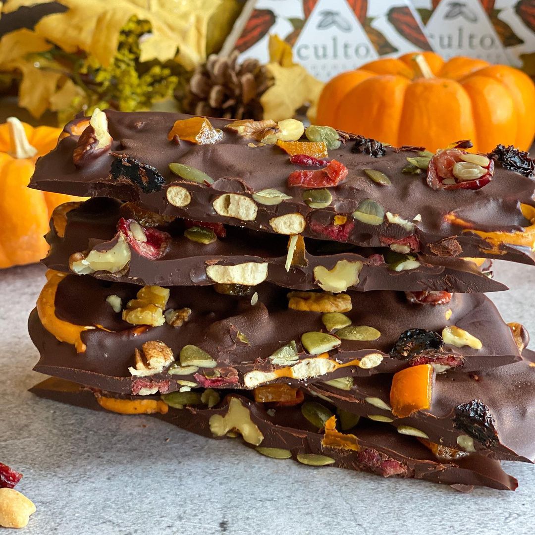 Barra de Cacao con Frutos Secos