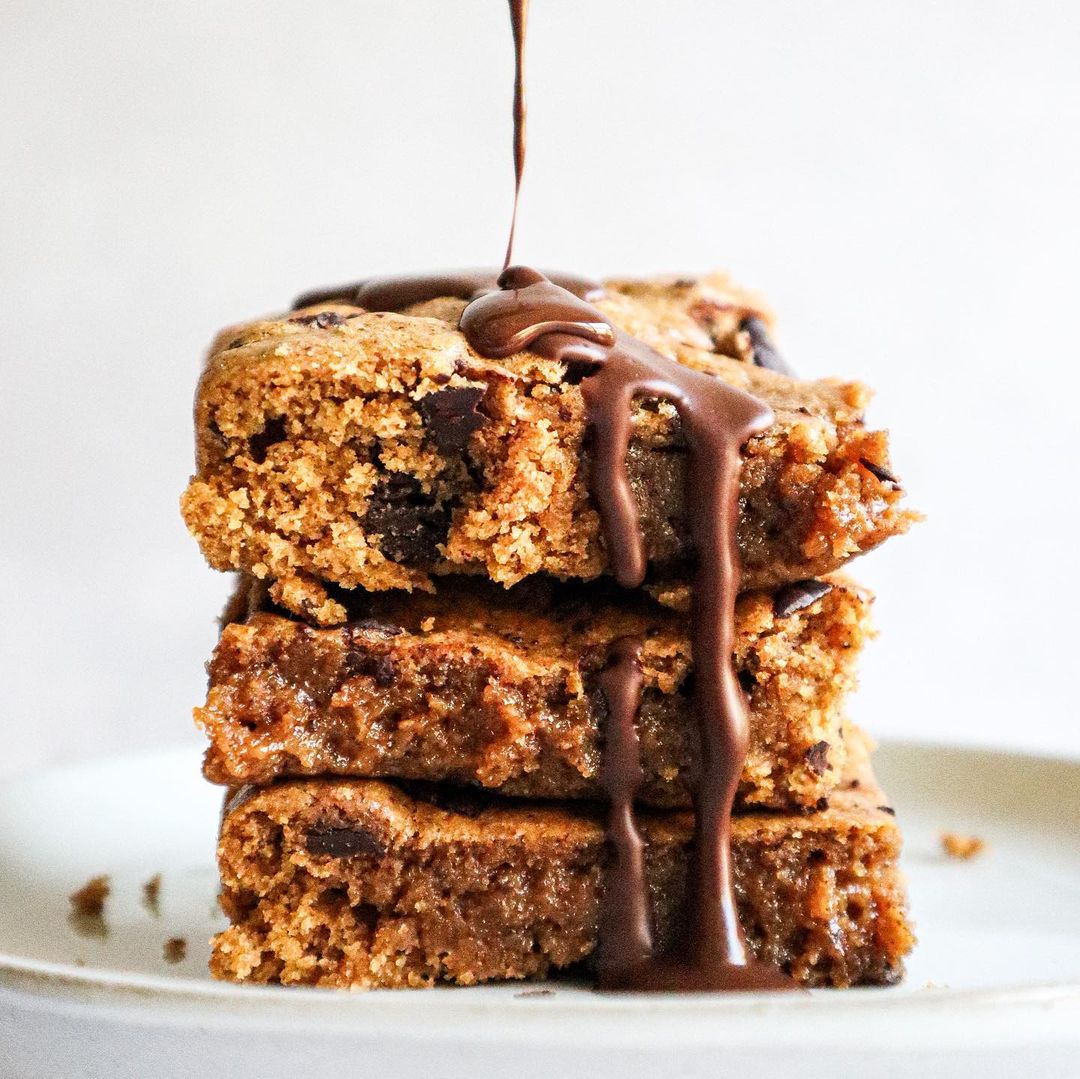 Blondies de Calabaza con Chocolate