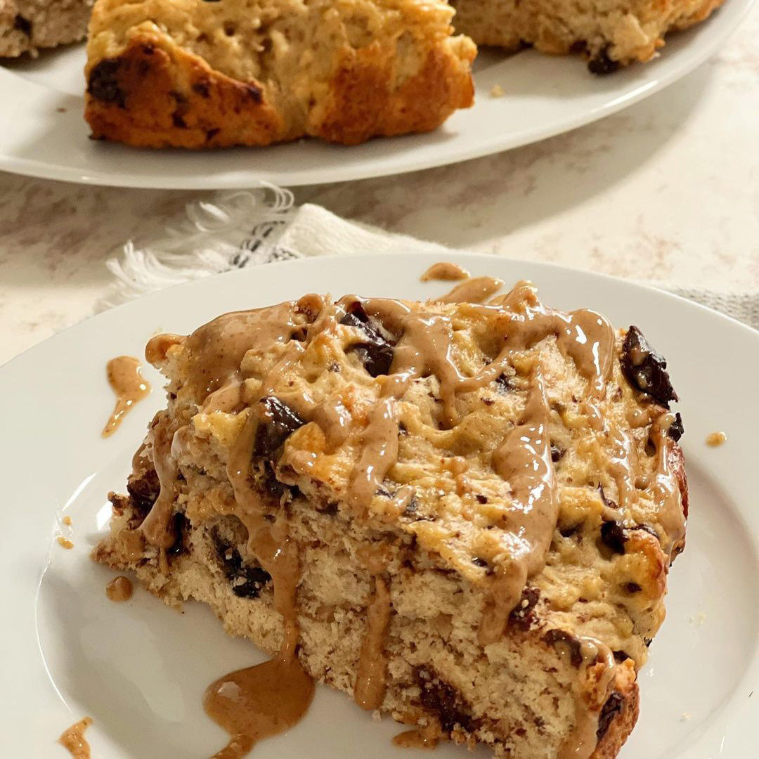 Scones de Plátano y Chocolate