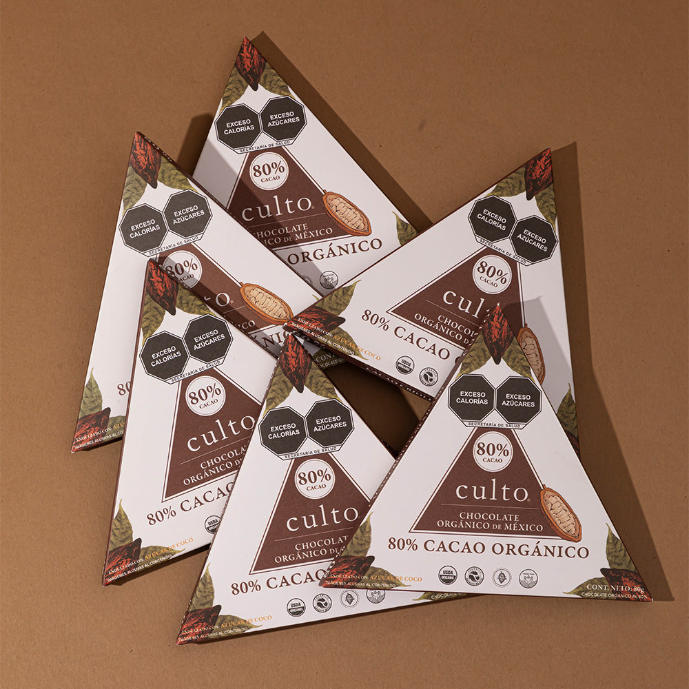 80% Chocolate Amargo de 80gr | 6 Pack - Culto.life