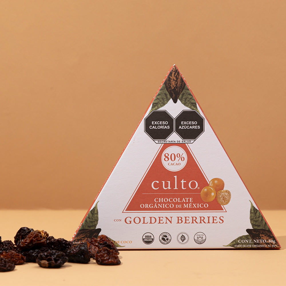 80% Chocolate Amargo con Golden Berries | 80gr - Culto.life