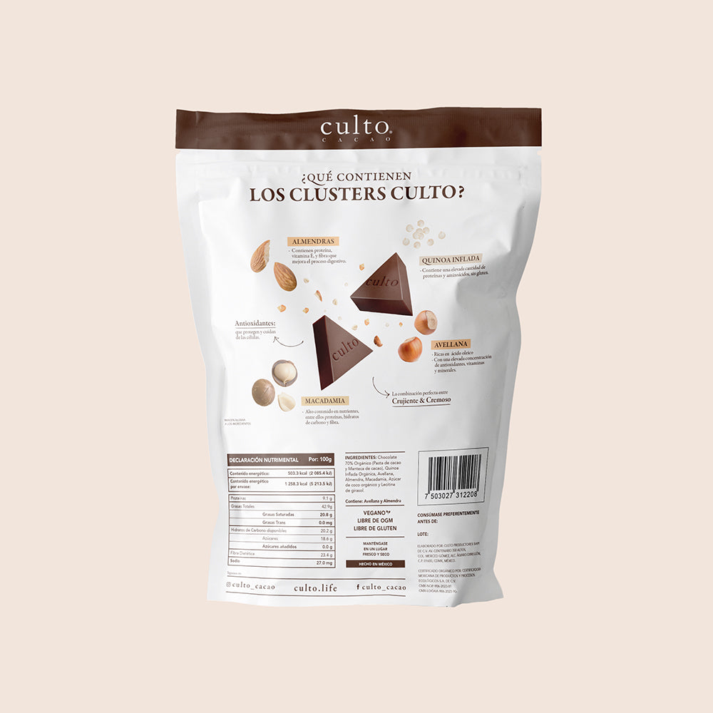 Clusters de Chocolate de 250gr | 6 Pack - Culto.life