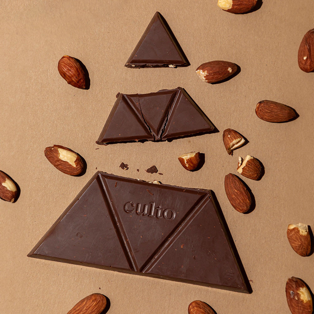 80% Chocolate Amargo con Almendras | 80gr - Culto.life