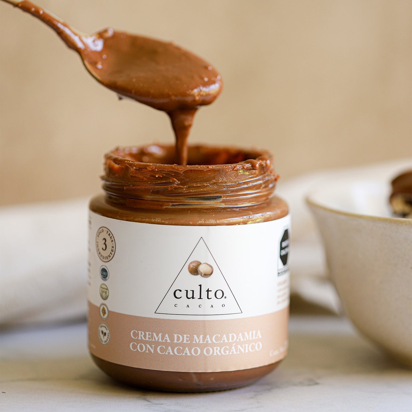 Crema de Macadamia con cacao orgánico de 200gr | 3 Pack - Culto.life