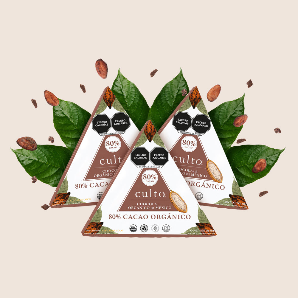 80% Chocolate Amargo de 80gr | 3 Pack - Culto.life