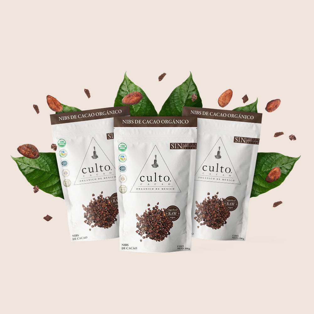 Cacao Nibs de 150gr | 3 Pack - Culto.life