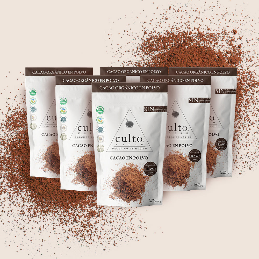 Cacao Orgánico en Polvo de 150gr | 6 Pack - Culto.life