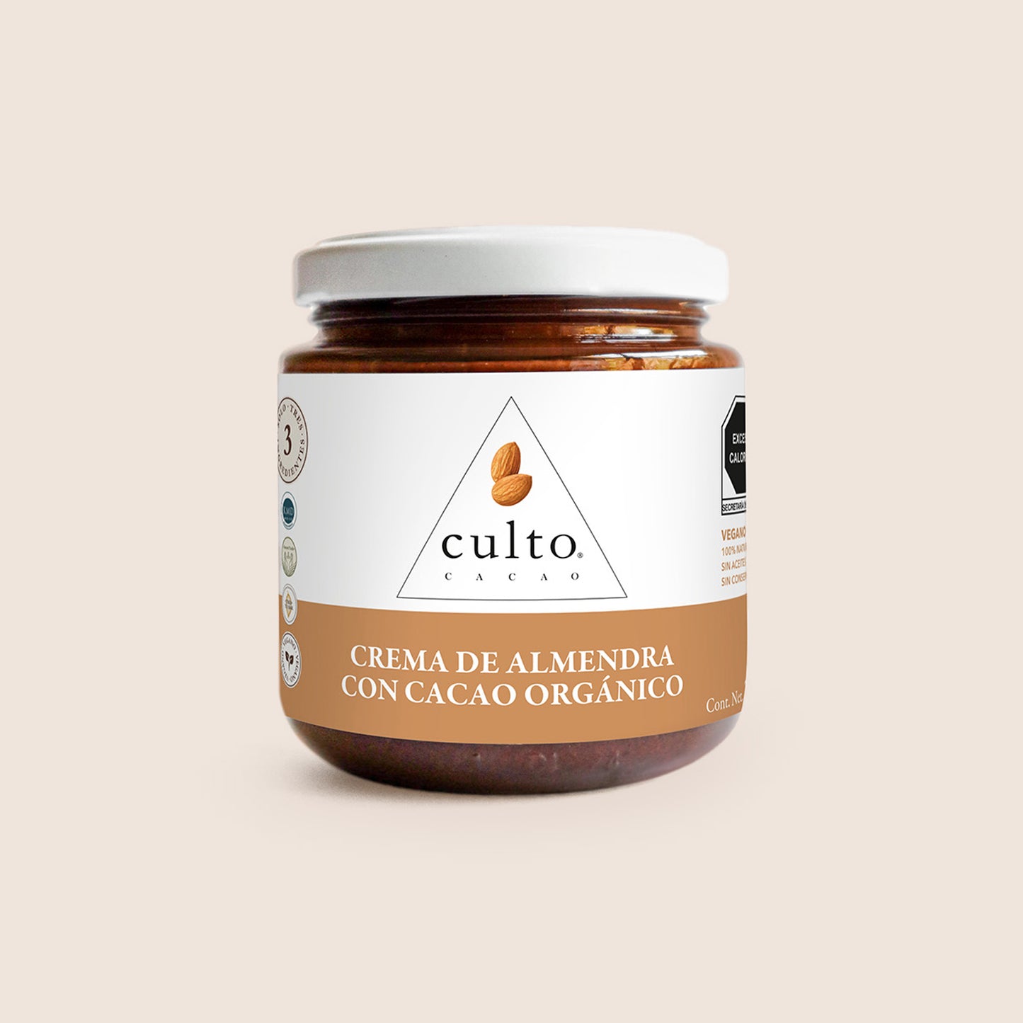 Crema de Almendra con cacao orgánico de 200gr | 3 Pack - Culto.life