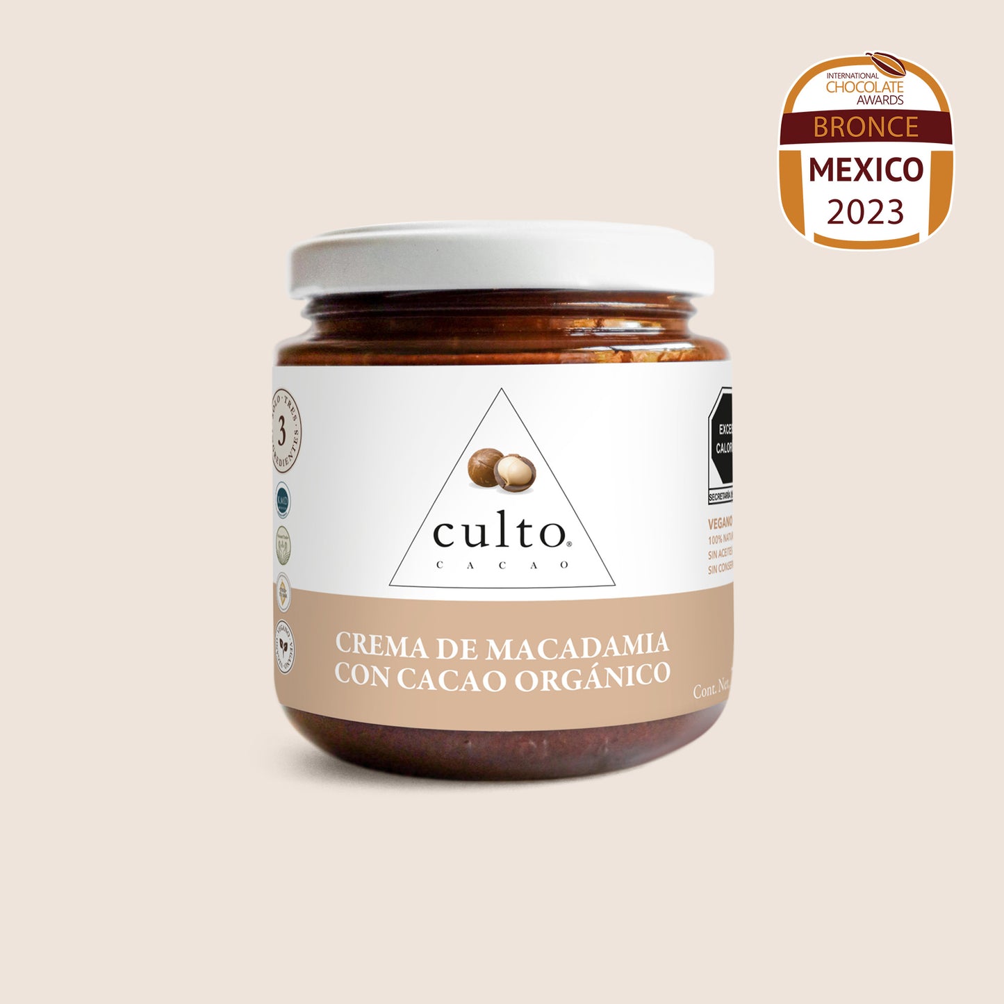 Crema de Macadamia con cacao orgánico de 200gr | 3 Pack - Culto.life