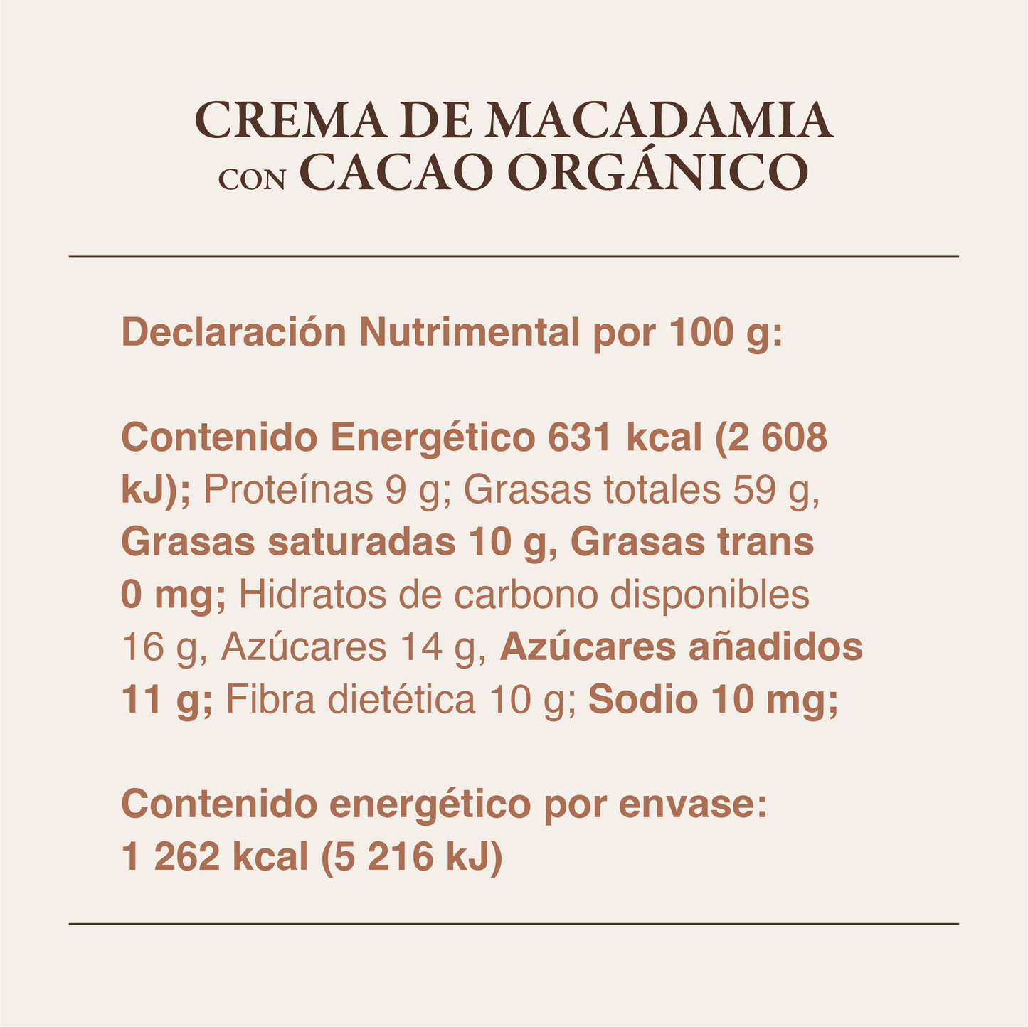 Crema de Macadamia con cacao orgánico de 200gr | 3 Pack - Culto.life