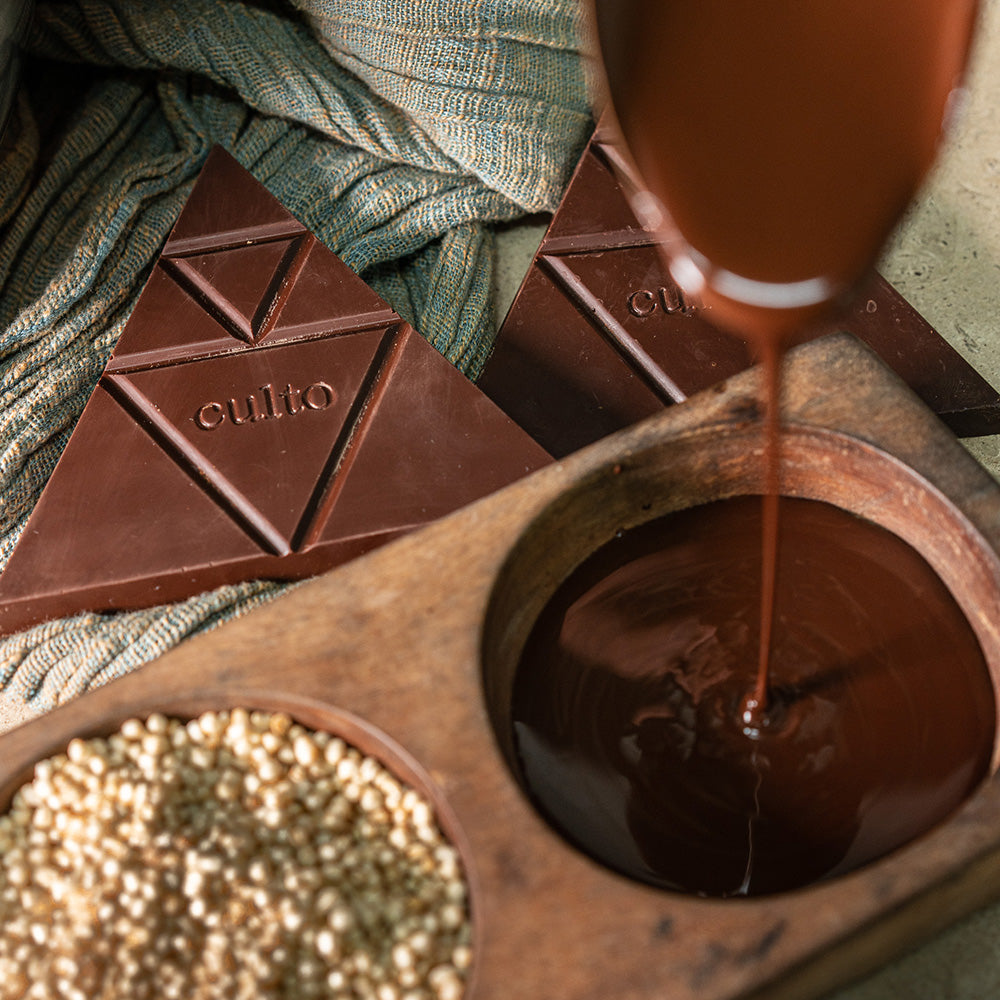 80% Chocolate Amargo con Quinoa Inflada - Culto.life