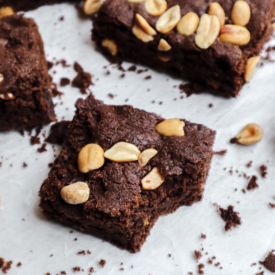 Brownies Chocolate y Crema de Cacahuate