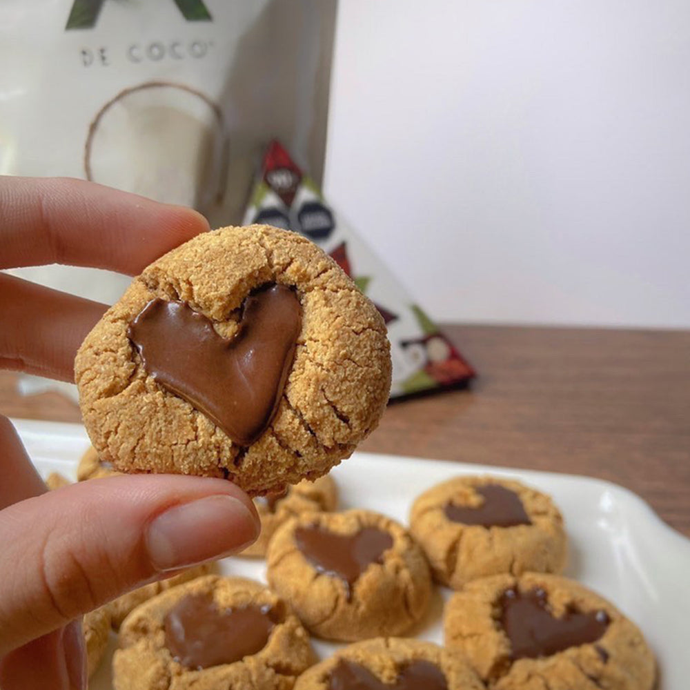 Chocolate heart cookies