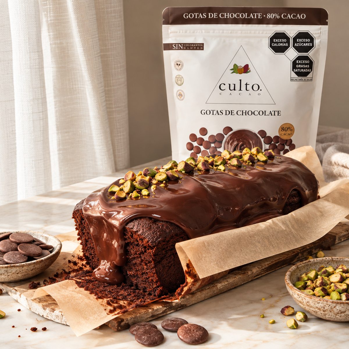 Panqué de chocolate