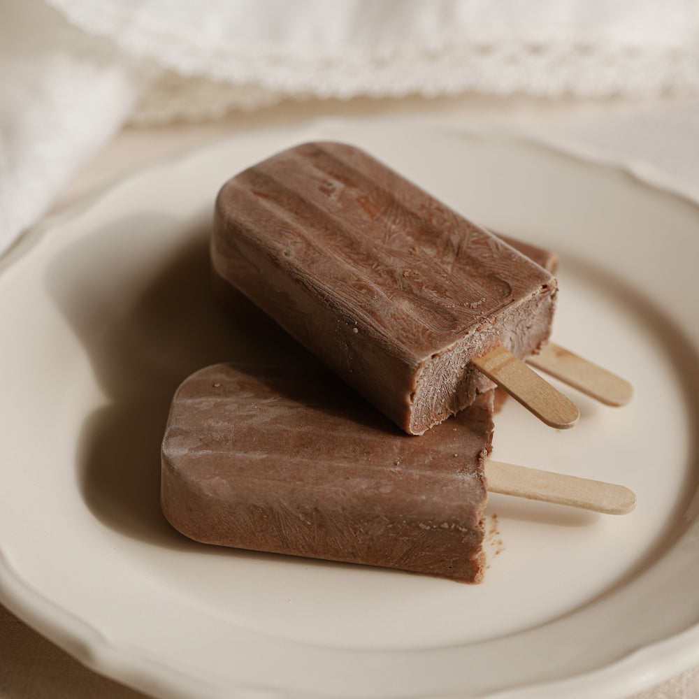 Paletas de chocolate y coco