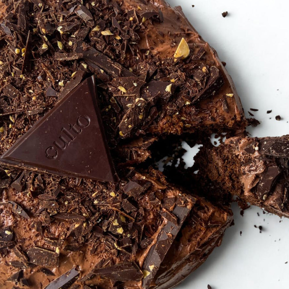 Pastel de doble chocolate