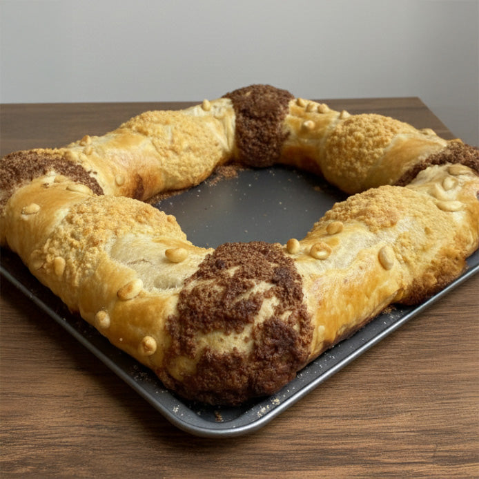 Rosca de reyes rellena de chocolate Culto