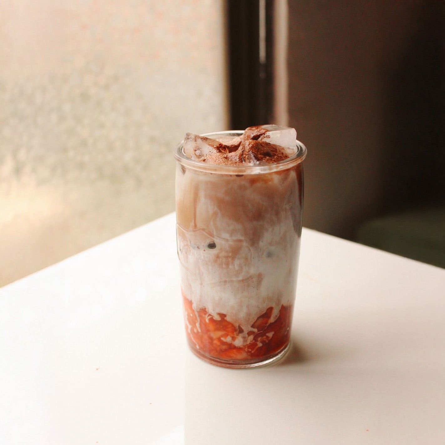 Strawberry Cacao Latte