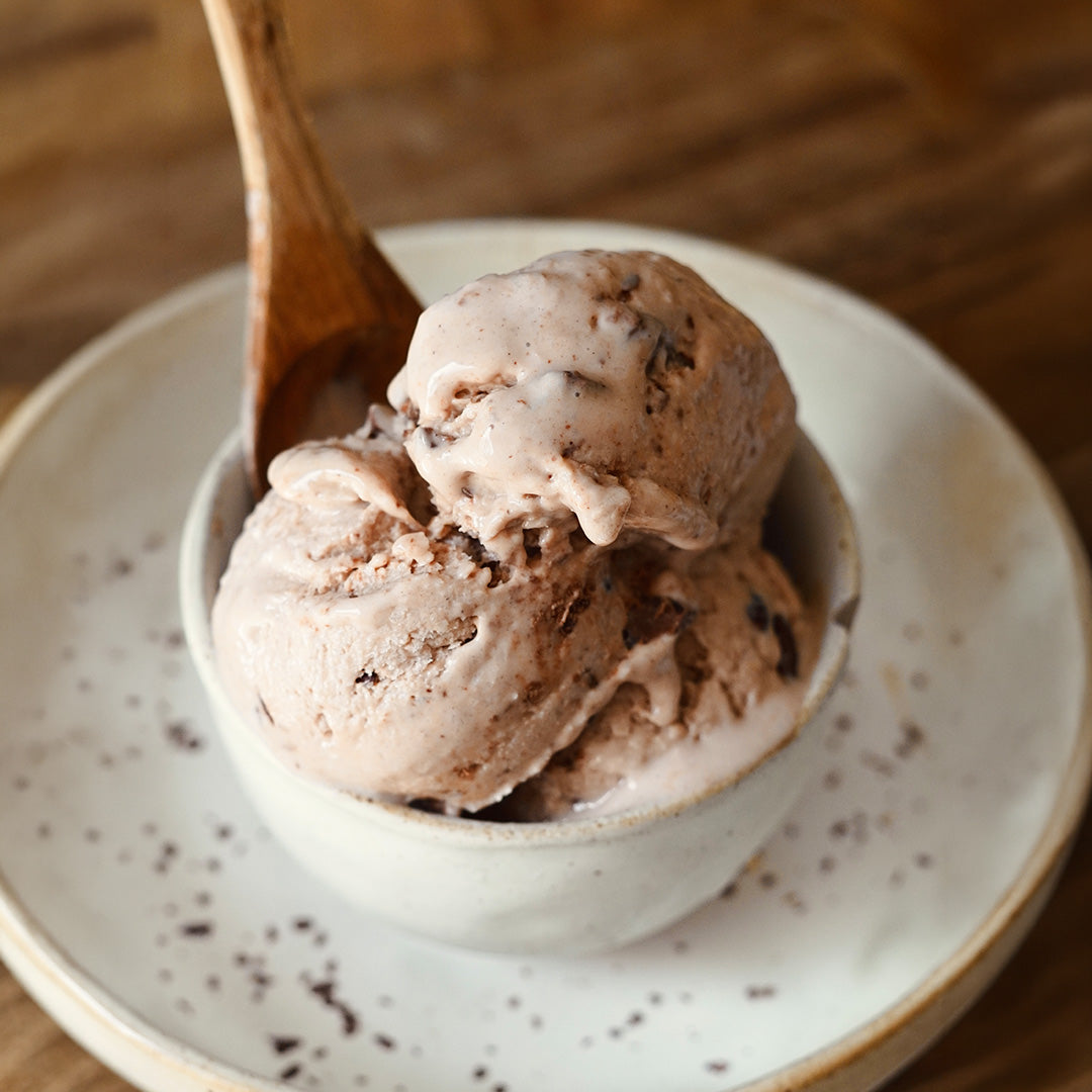 Helado de Chocolate con Queso Cottage