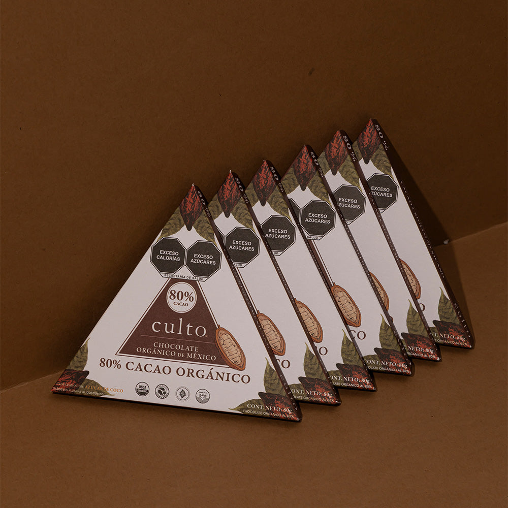 
                      
                        80% Chocolate Amargo de 80gr | 6 Pack
                      
                    