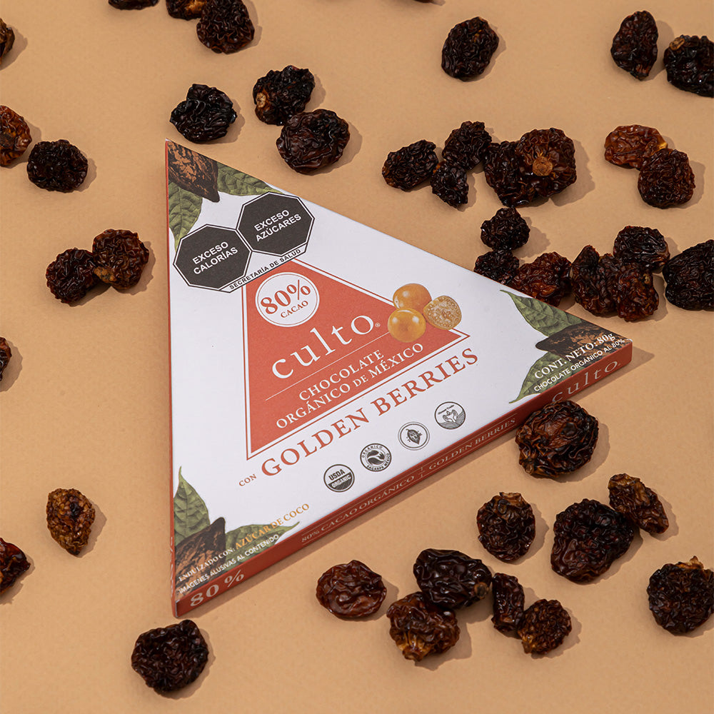 
                      
                        80% Chocolate Amargo con Golden Berries | 80gr - Culto.life
                      
                    