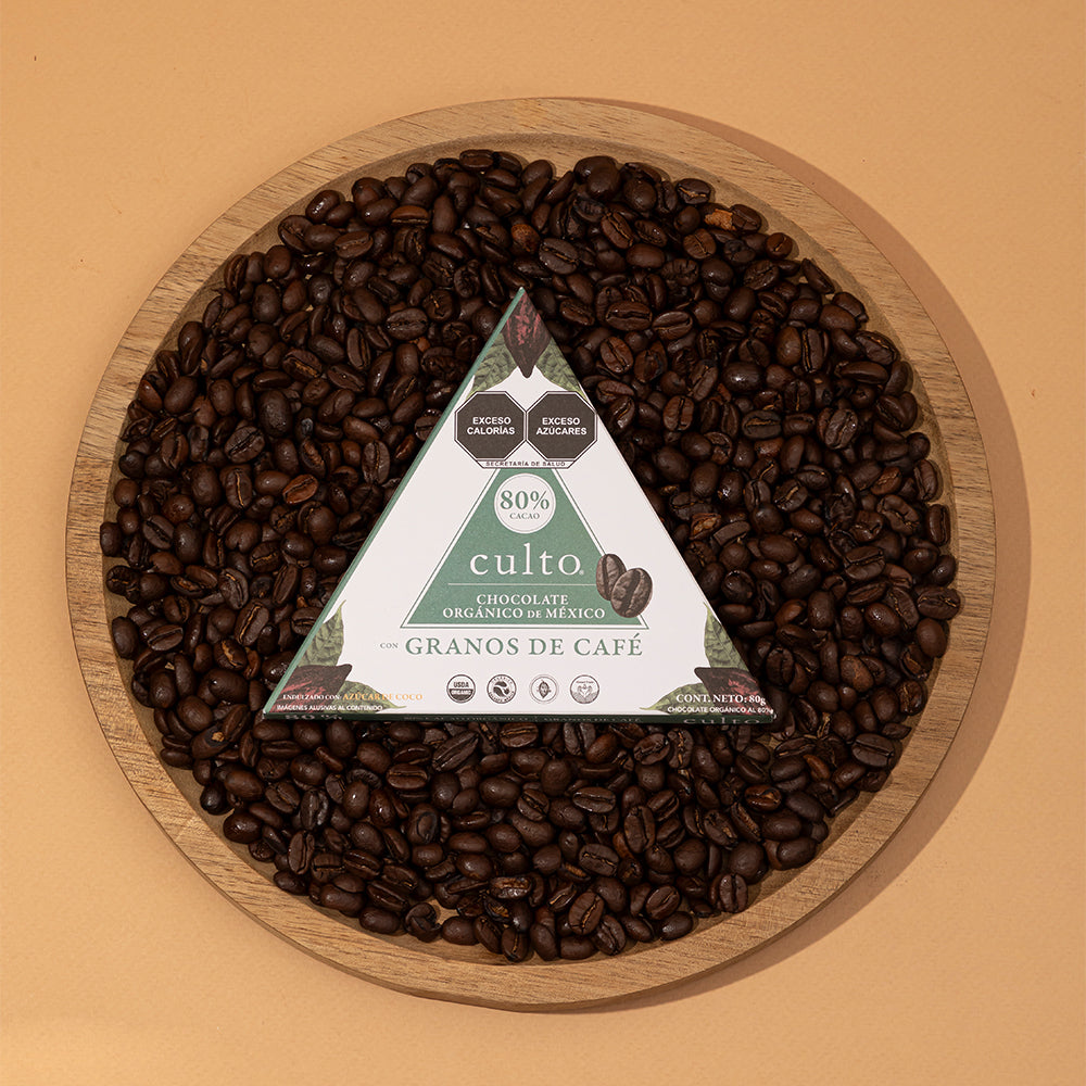 80% Chocolate Amargo con Granos de Café | 80gr - Culto.life