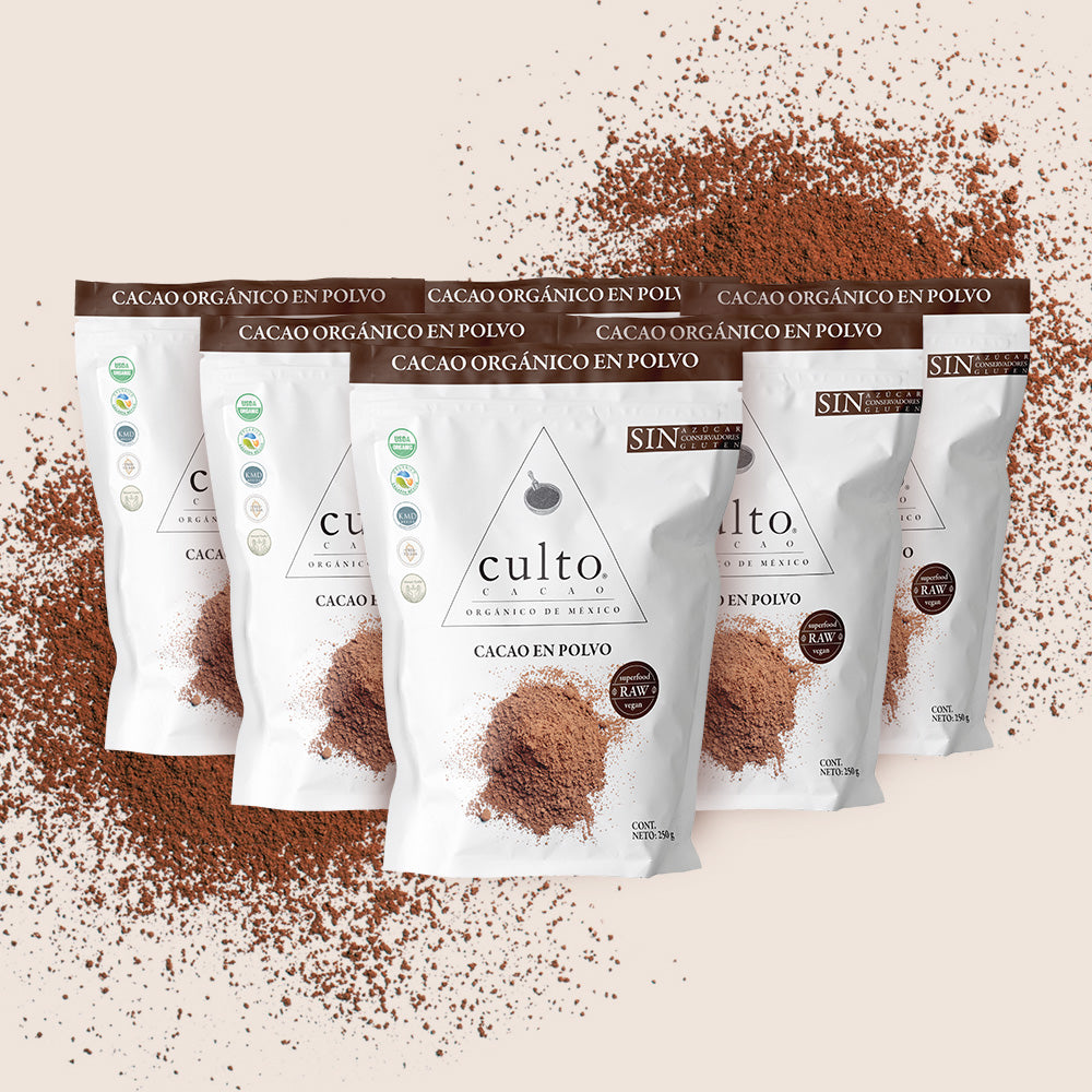 Cacao Orgánico en Polvo de 250gr | 6 Pack - Culto.life