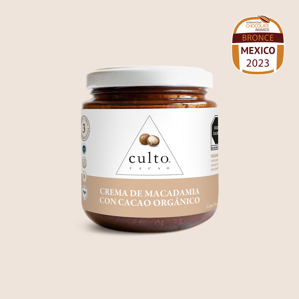 
                      
                        Crema de Macadamia con cacao orgánico de 200gr | 3 Pack
                      
                    