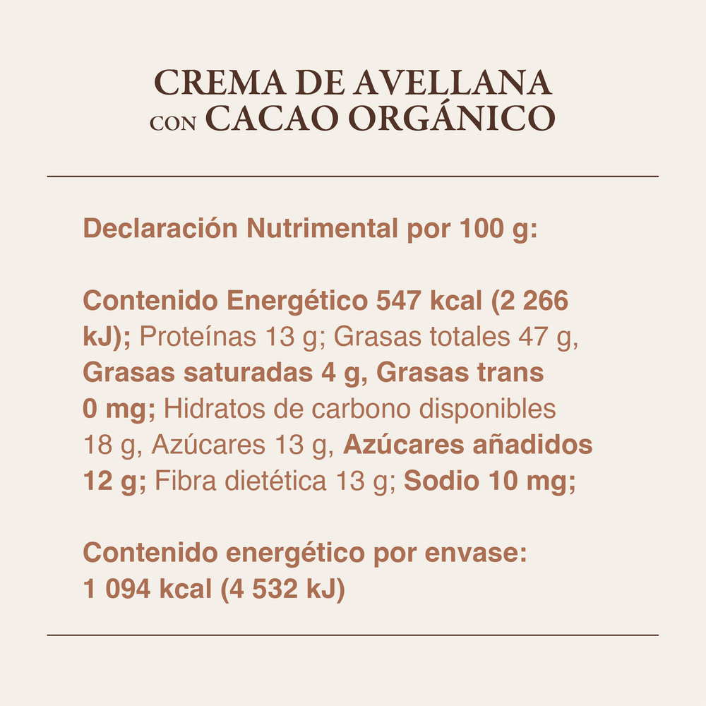 
                      
                        Crema de Avellana con cacao orgánico | 200gr - Culto.life
                      
                    