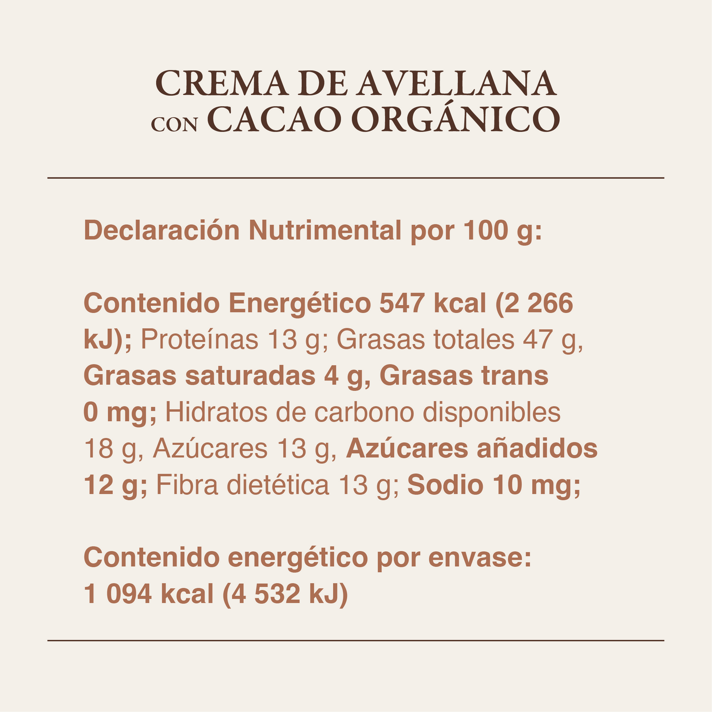 
                  
                    Crema de Avellana con cacao orgánico | 200gr - Culto.life
                  
                