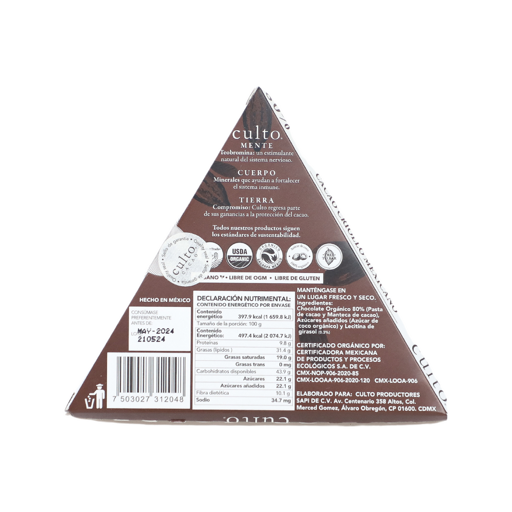 
                      
                        80% Chocolate Amargo - Culto.life
                      
                    