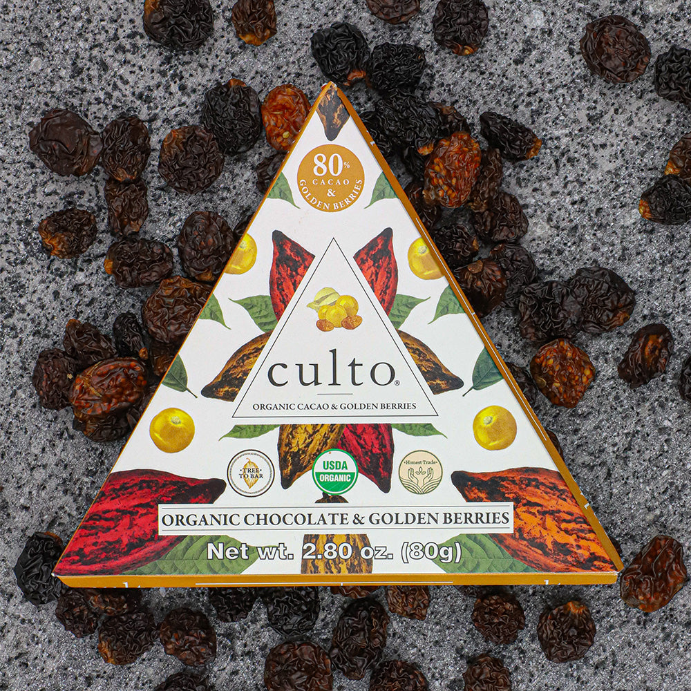 
                  
                    80% Chocolate Amargo con Golden Berries - Culto.life
                  
                