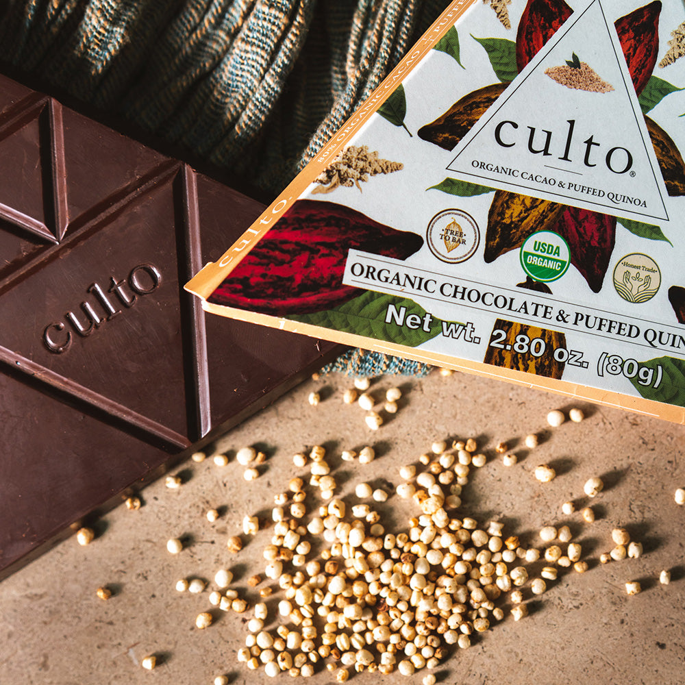 
                  
                    80% Chocolate Amargo con Quinoa Inflada - Culto.life
                  
                